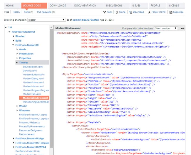 Style for modern window